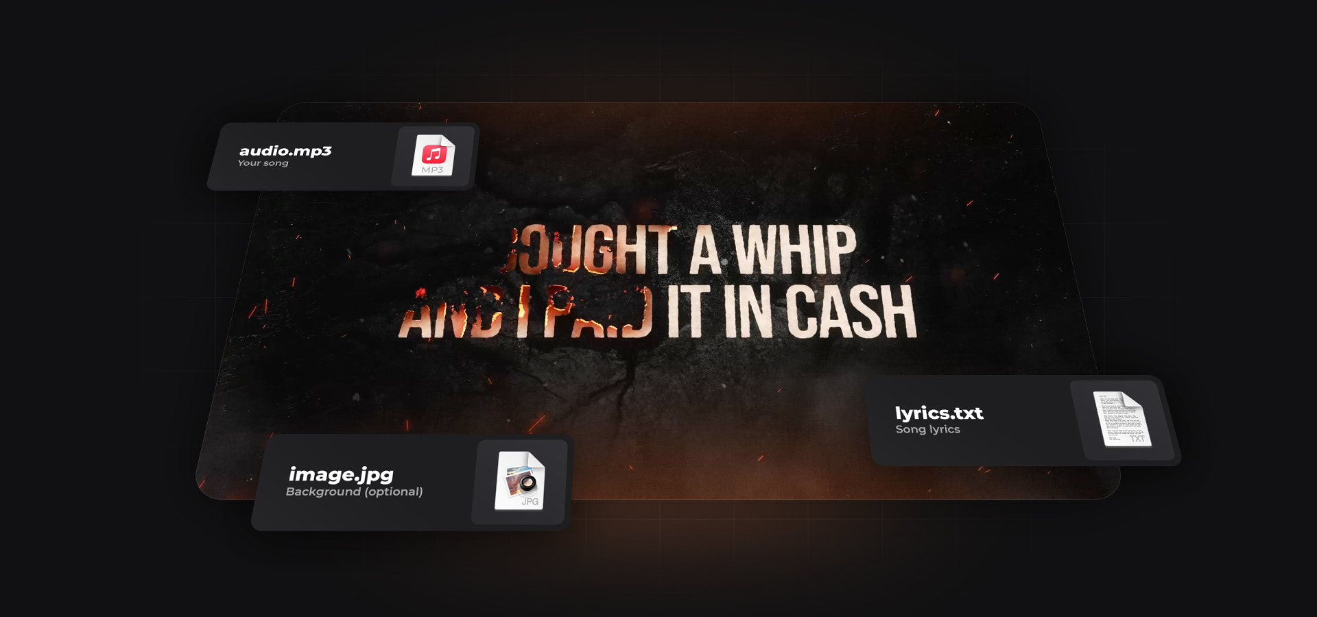 lyric video template for after effects